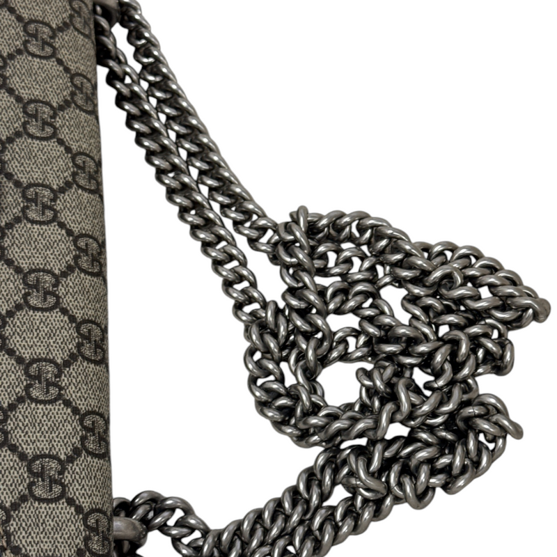 Dionysus Small Shoulder GG Supreme Monogram Taupe RHW