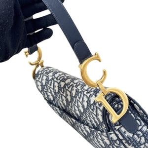 Saddle Medium Oblique Blue GHW
