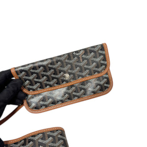 Saint Louis PM Goyardine Coated Canvas Brown