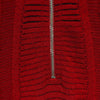 Off The Shoulder Ribbed Knit Midi Dress Red Size 40