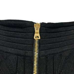 Bandage Zipper Skirt Black Size 38