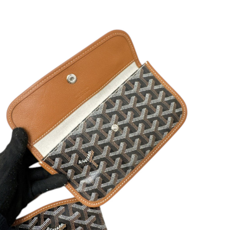 Saint Louis PM Goyardine Coated Canvas Brown
