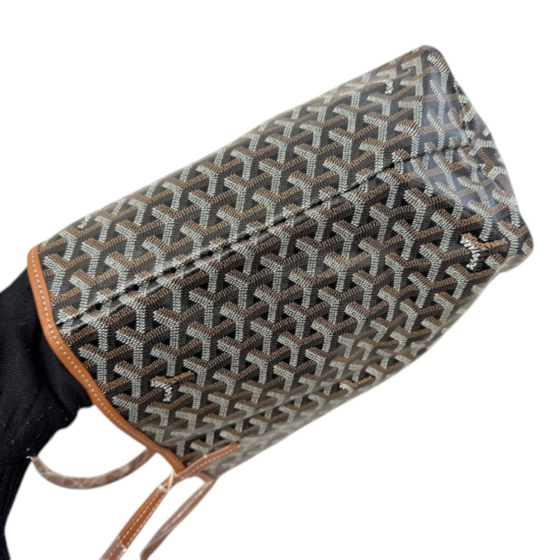 Saint Louis PM Goyardine Coated Canvas Brown