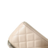 Vanity Case With Chain Small Caviar Quilted Light Beige LGHW