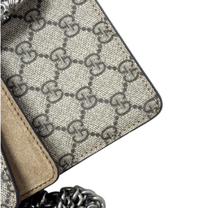 Dionysus Small Shoulder GG Supreme Monogram Taupe RHW
