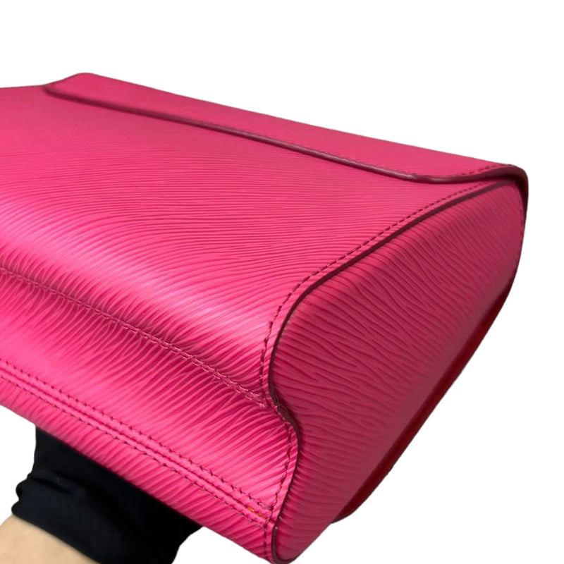 Twist Lock Epi Leather MM Pink GHW