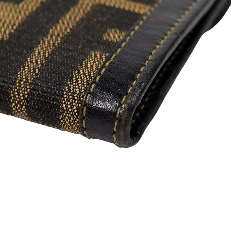 Fendi Monogram Zucca Long Flap Wallet Brown Bag Religion