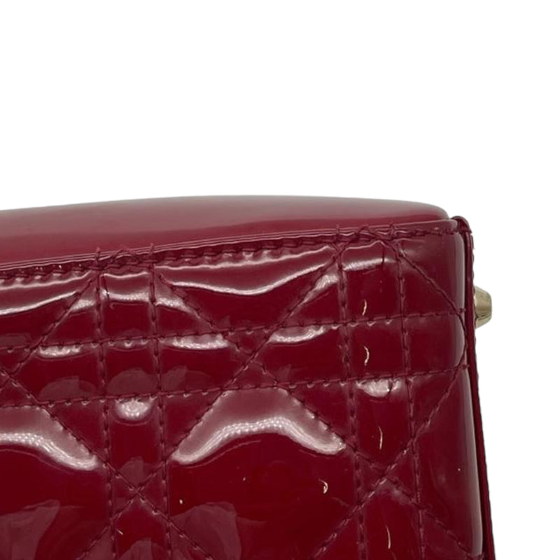 Mini Lady Dior Patent Red GHW