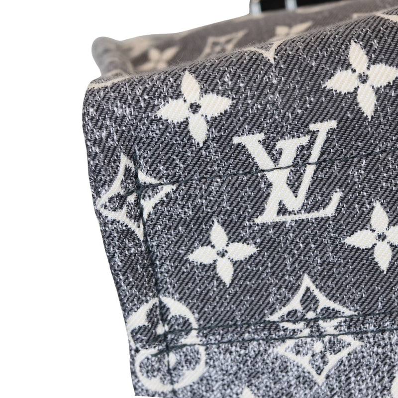 Louis Vuitton Monogram Jacquard Denim Side Trunk Gray in Denim