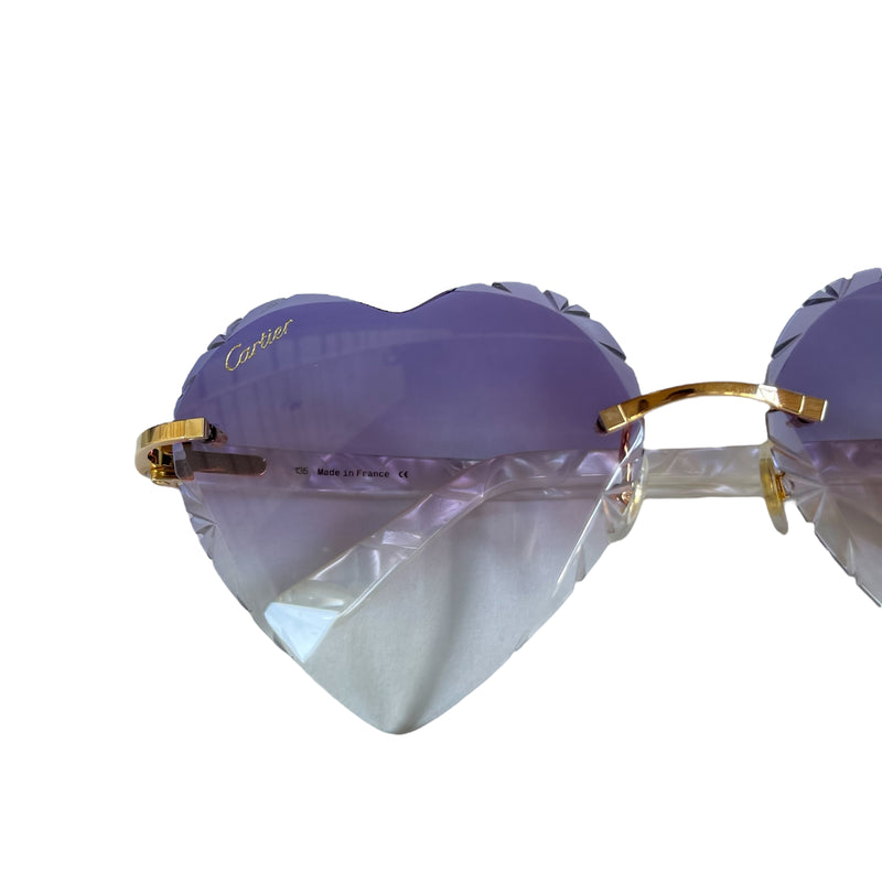 Heart Sunglasses Purple GHW