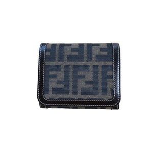 Monogram Zucca Compact Wallet Brown