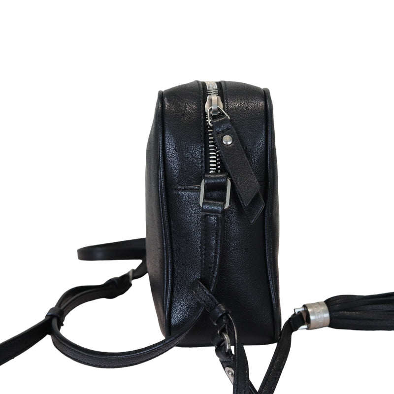 Lou Camera Bag Leather Black SHW