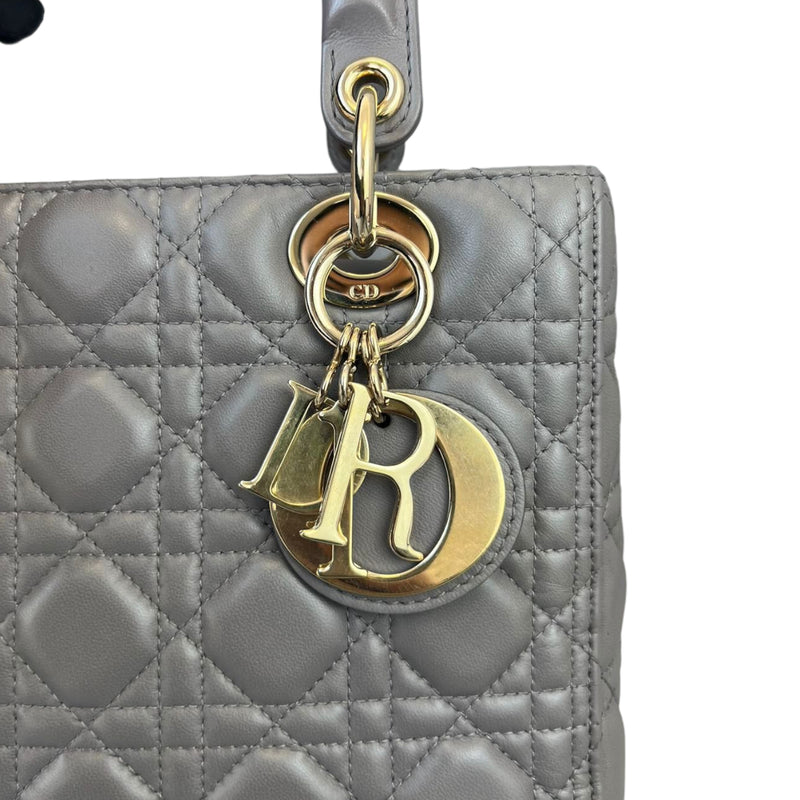 Lady Dior Medium Grey GHW