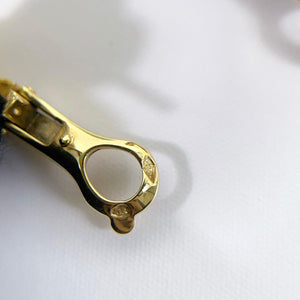 Vintage Alhambra earrings Mother of Pearl 18K Gold