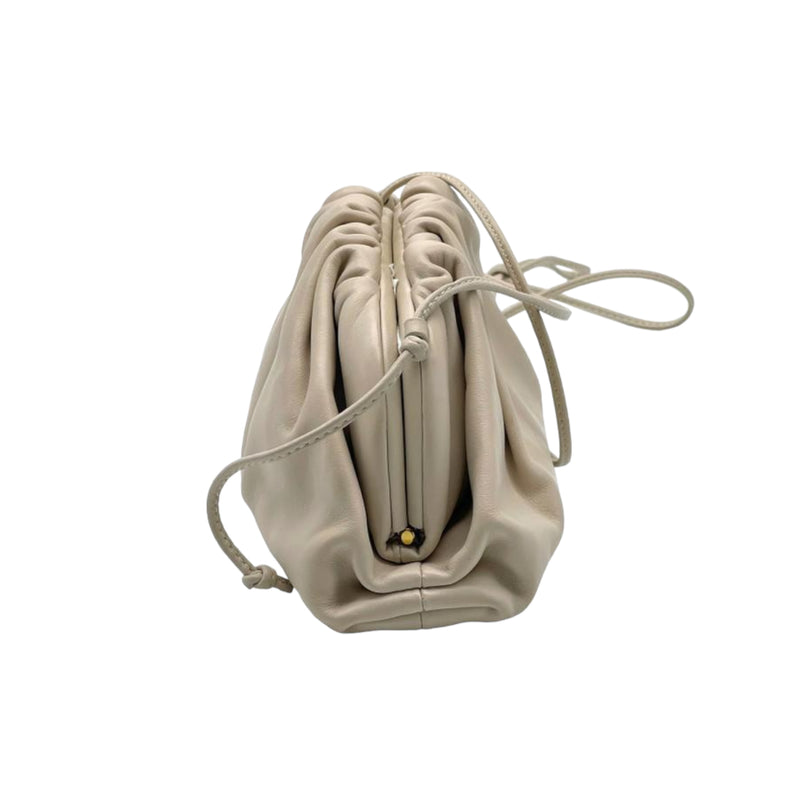 Mini Pouch Leather Cream