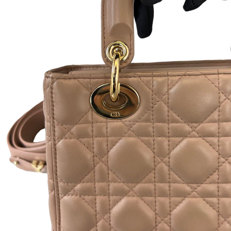 Small ABC Dior Lambskin Beige GHW