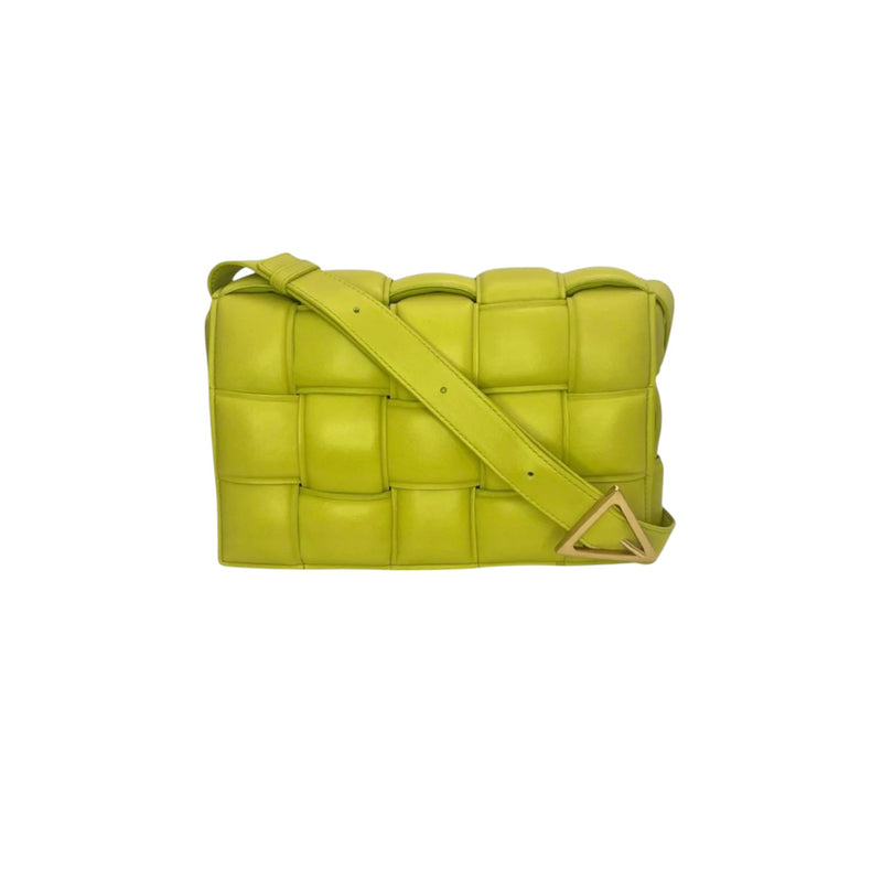 Padded Cassette Nappa Maxi Intreccio Kiwi GHW