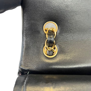 Double Flap Maxi Lambskin Black GHW