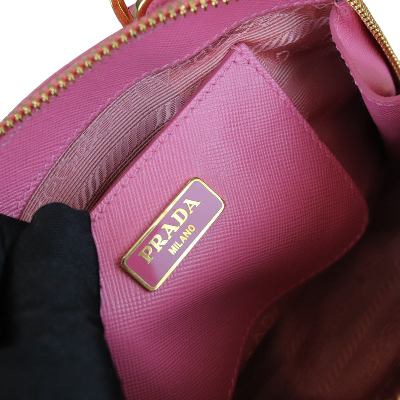 Promenade Mini Saffiano Pink GHW