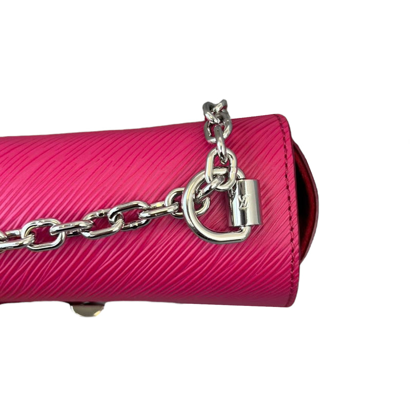 Louis Vuitton Rose Ballerine Grained Epi Twist Chain Wallet