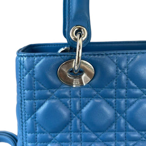 Lady Dior Medium Blue Lambskin SHW