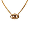 Celine Rhinestone Loop Necklace GHW