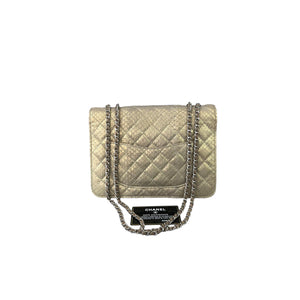 3 Accordion Flap Python Beige SHW