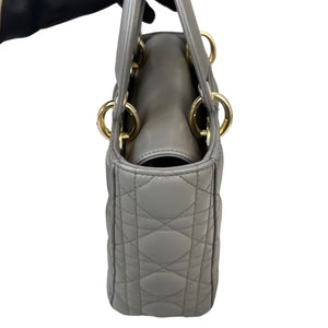 Lady Dior ABC Lambskin Small Grey GHW