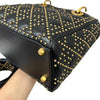 Studded Supple Lady Dior Medium Black GHW