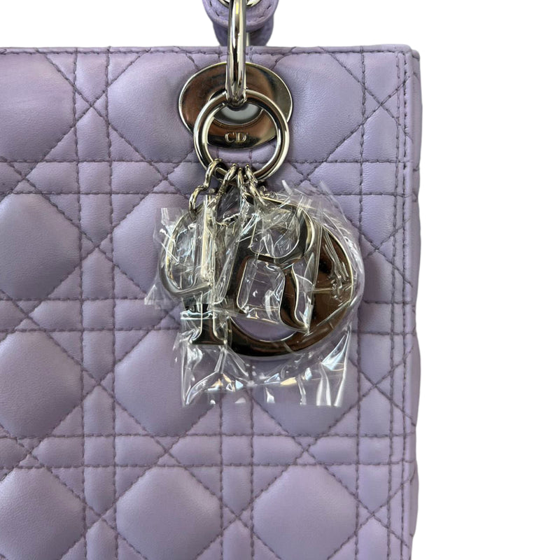 Lady Dior Medium Lambskin Purple SHW