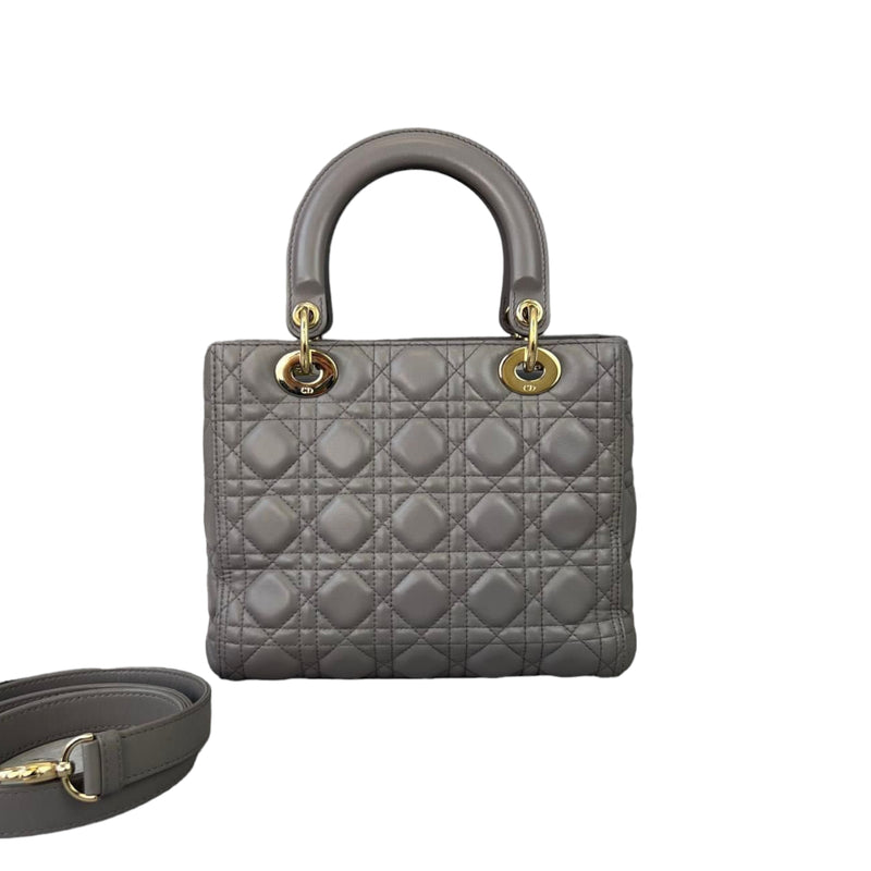 Lady Dior Medium Grey GHW