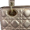 Cannage Lambskin Small Lady Dior Rose Gold GHW