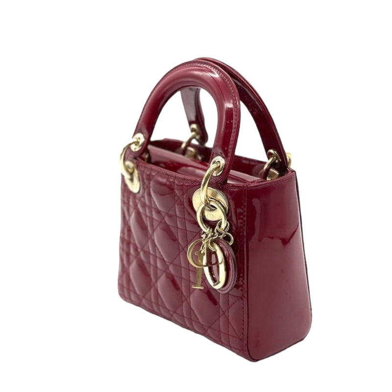 Mini Lady Dior Patent Red GHW