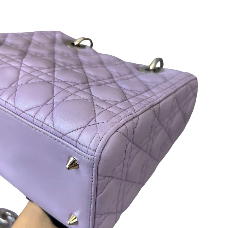 Lady Dior Medium Lambskin Purple SHW