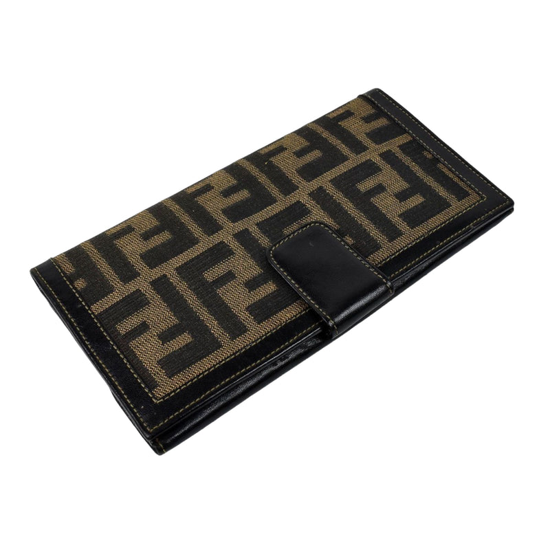 Monogram Zucca Long Flap Wallet Brown