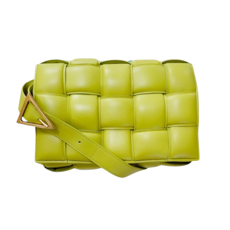 Padded Cassette Nappa Maxi Intreccio Kiwi GHW