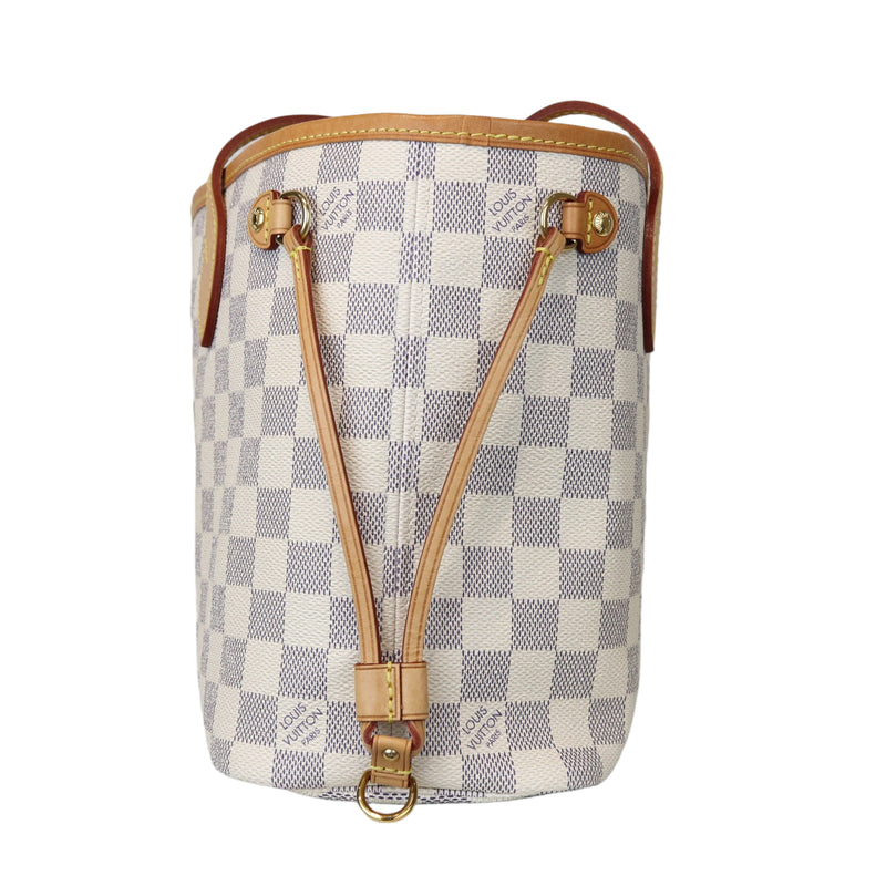 LOUIS VUITTON Damier Azur Coated Canvas Neverfull PM at 1stDibs