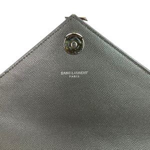 Medium Envelope Flap Leather Grey RHW