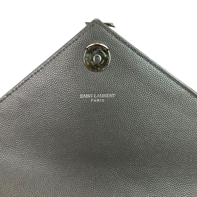 Medium Envelope Flap Leather Grey RHW