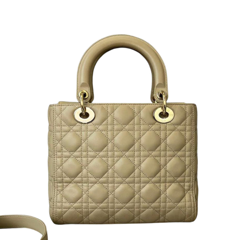 Lady Dior Medium Beige GHW