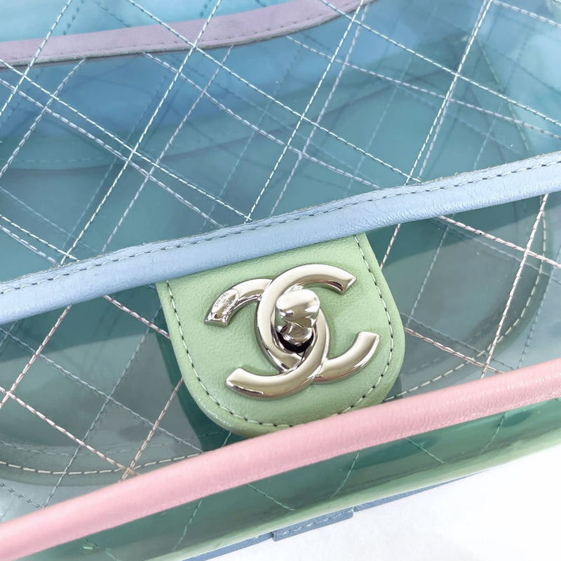 Chanel Pastel PVC & Leather Coco Splash Mini Flap Bag