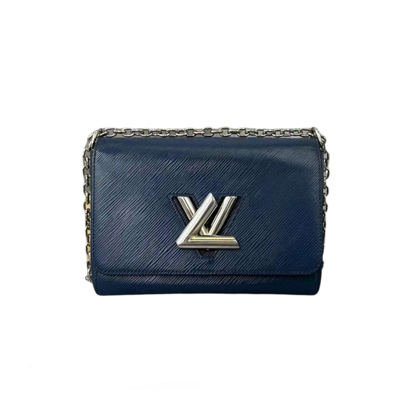 Louis Vuitton Twist Lock XL Black in Cowhide Leather with Silver-tone - US