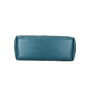 Loulou Matelassé Calfskin Small Teal SHW