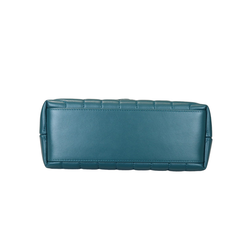 Loulou Matelassé Calfskin Small Teal SHW