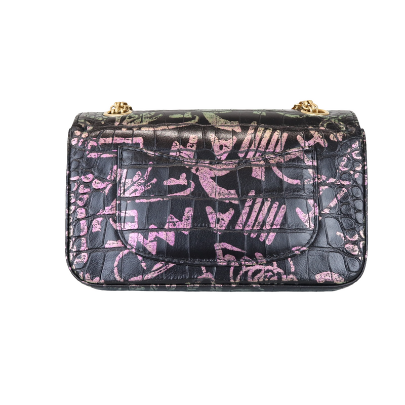 19A Graffiti Croc Embossed Mini 2.55 Reissue GHW