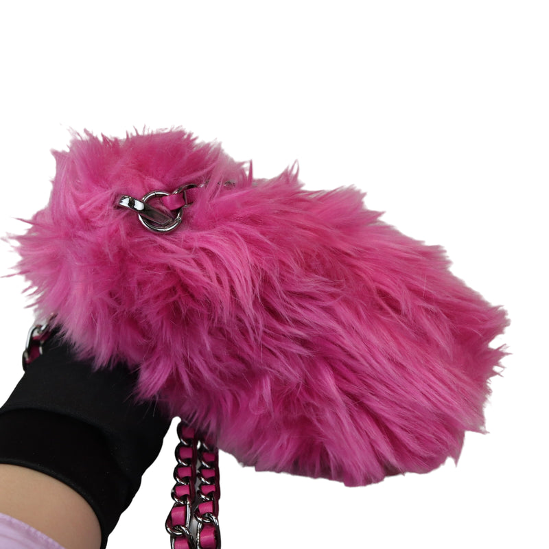 Faux Fur Crossbody Pink SHW