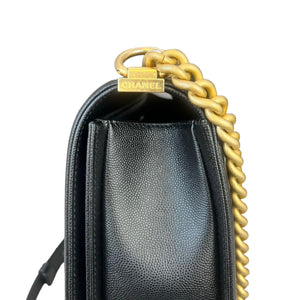 Boy Old Medium Caviar Black GHW