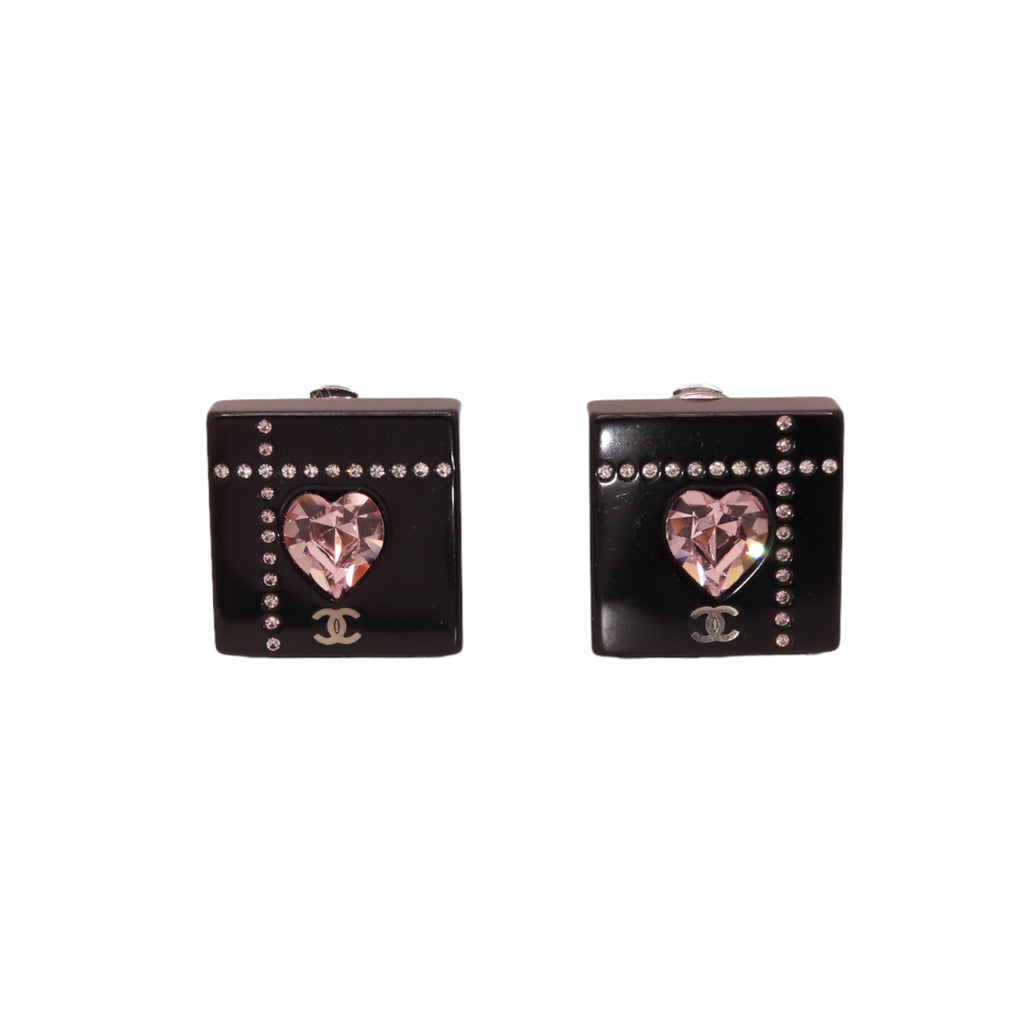 CC Clip-on Vintage Earrings Square