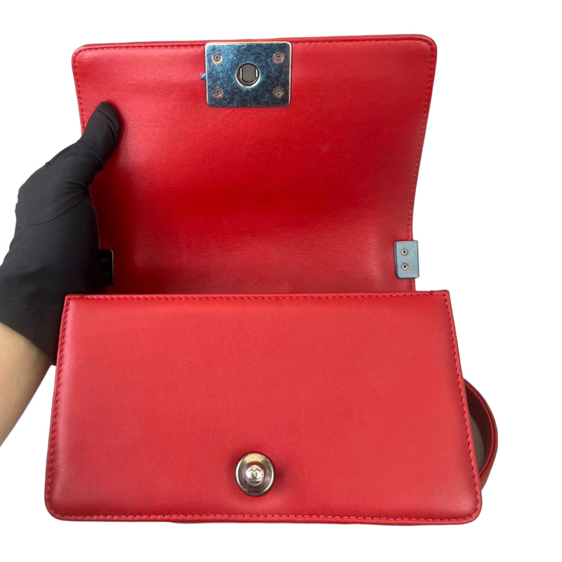 Small Boy Lambskin Red GHW