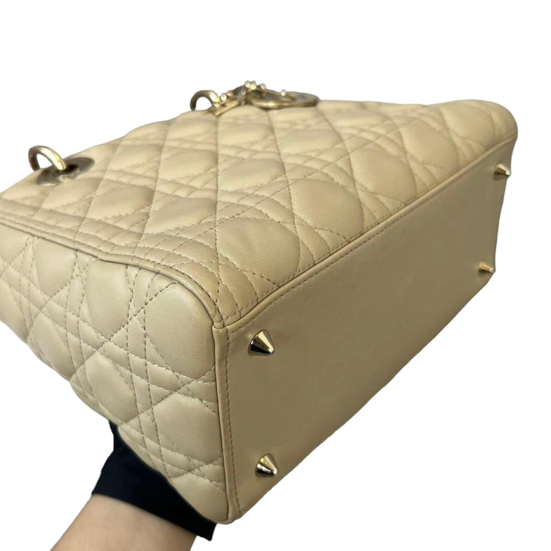 Lady Dior Medium Beige GHW